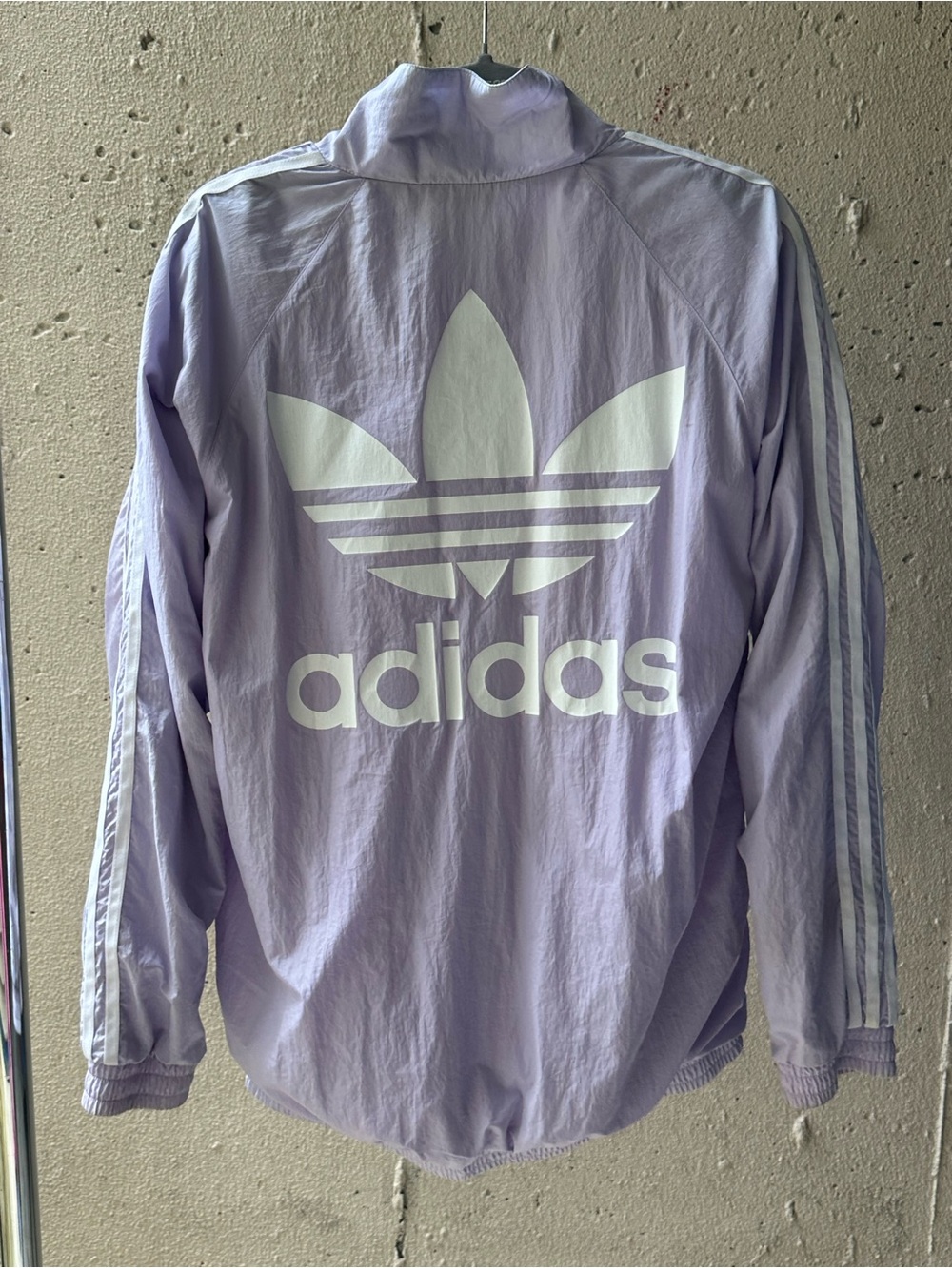 Adidas Windbreaker Jacket in Light Lavender/Purple